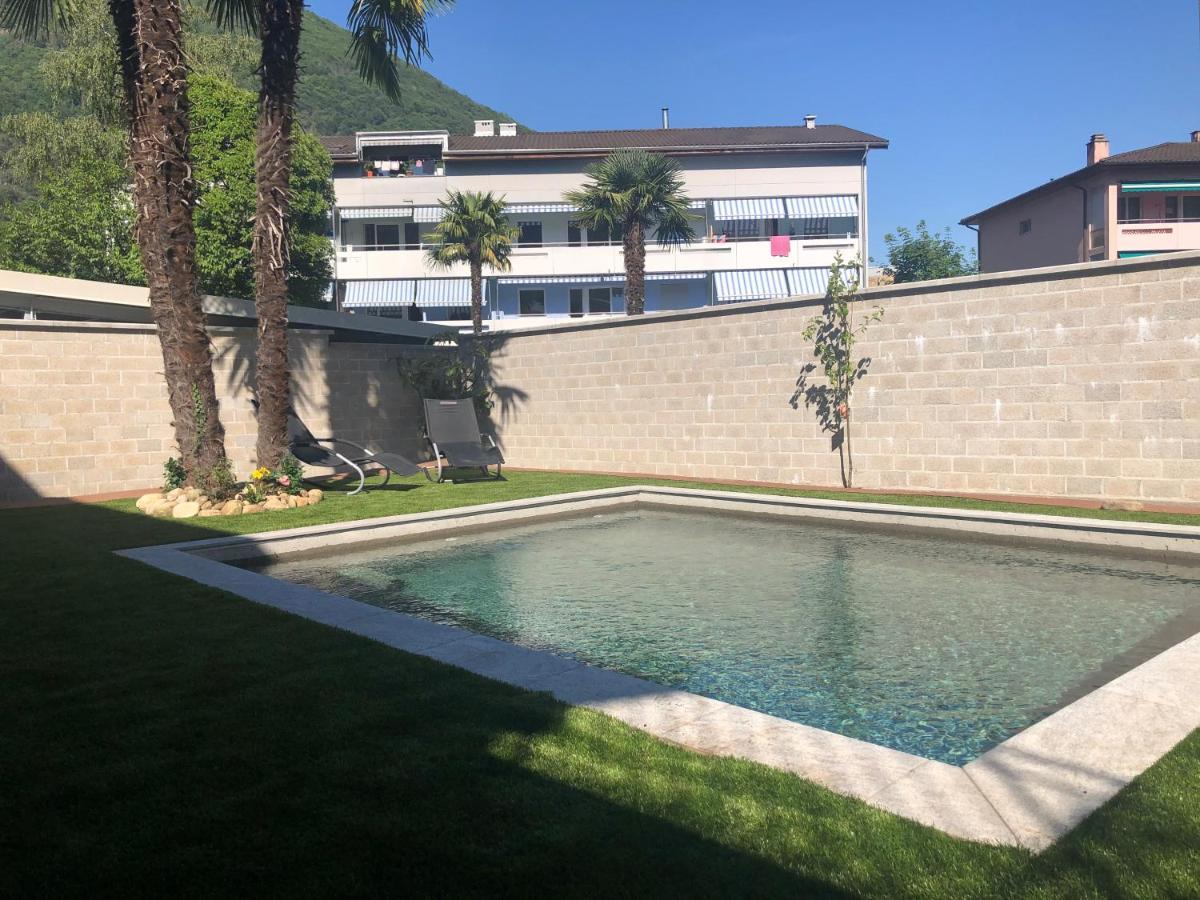 Apartmán Miranda, Modern Duplex, Garden, Swimming Pool, Parking Losone Exteriér fotografie
