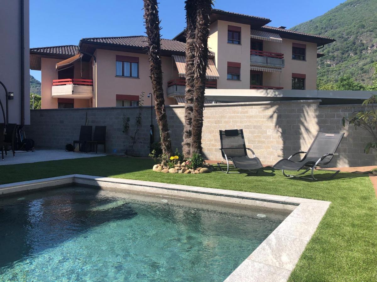 Apartmán Miranda, Modern Duplex, Garden, Swimming Pool, Parking Losone Exteriér fotografie