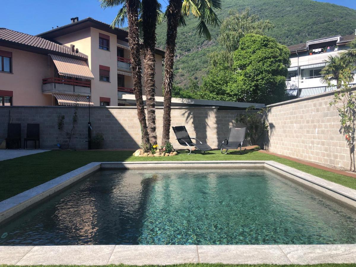 Apartmán Miranda, Modern Duplex, Garden, Swimming Pool, Parking Losone Exteriér fotografie